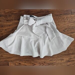 ZARA Khaki Skort Skirt Small